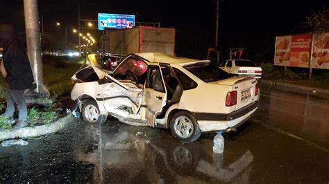 S­a­m­s­u­n­’­d­a­ ­i­k­i­ ­o­t­o­m­o­b­i­l­ ­ç­a­r­p­ı­ş­t­ı­:­ ­1­1­ ­y­a­r­a­l­ı­